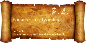 Pacurariu Lizandra névjegykártya